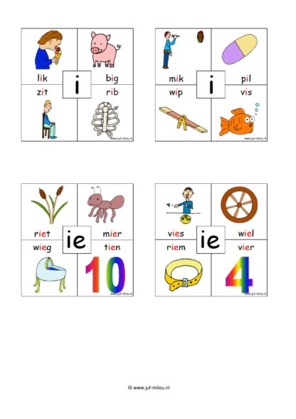 Klankkaartjes middenklank - met woord - Afbeelding 5
