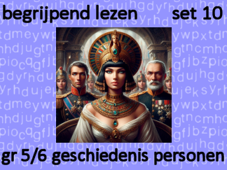 Begrijpend Lezen set 10 geschiedenis personen