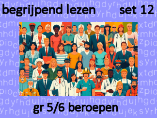 Begrijpend Lezen set 12 beroepen