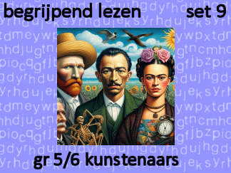 Begrijpend Lezen set 9 kunstenaars