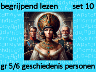 Begrijpend Lezen set 10 geschiedenis personen