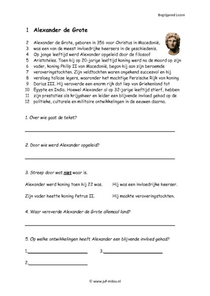 Begrijpend Lezen set 10 geschiedenis personen - Afbeelding 2