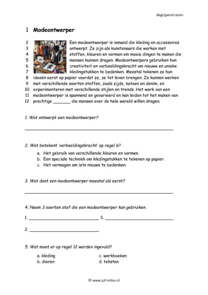 Begrijpend Lezen set 12 beroepen - Afbeelding 3