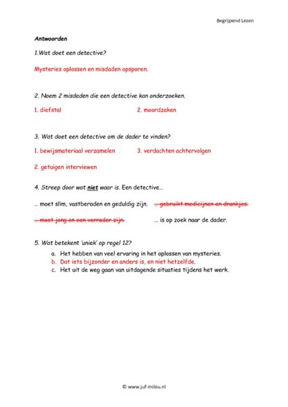 Begrijpend Lezen set 12 beroepen - Afbeelding 5