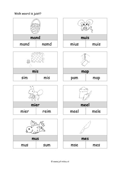 Leren lezen - alle letters zwart/wit - Afbeelding 2