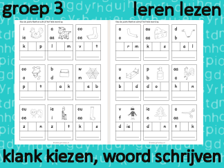 Leren lezen - klank kiezen - woord schrijven