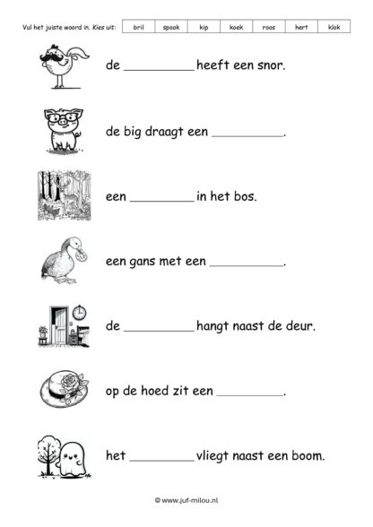 Leren lezen - woord opschrijven over plaatje - Afbeelding 4