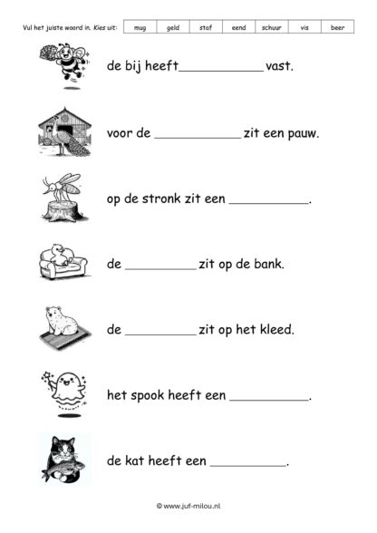 Leren lezen - woord opschrijven over plaatje - Afbeelding 2