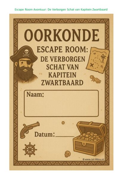 Escape room - Piraten groep 5 t/m 8 - Afbeelding 4