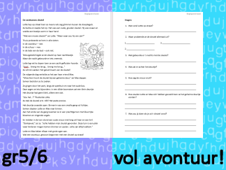 Begrijpend lezen groep 5/6 - Vol avontuur!