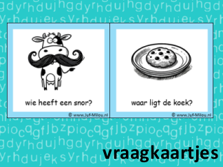 Leren lezen - Vraagkaartjes