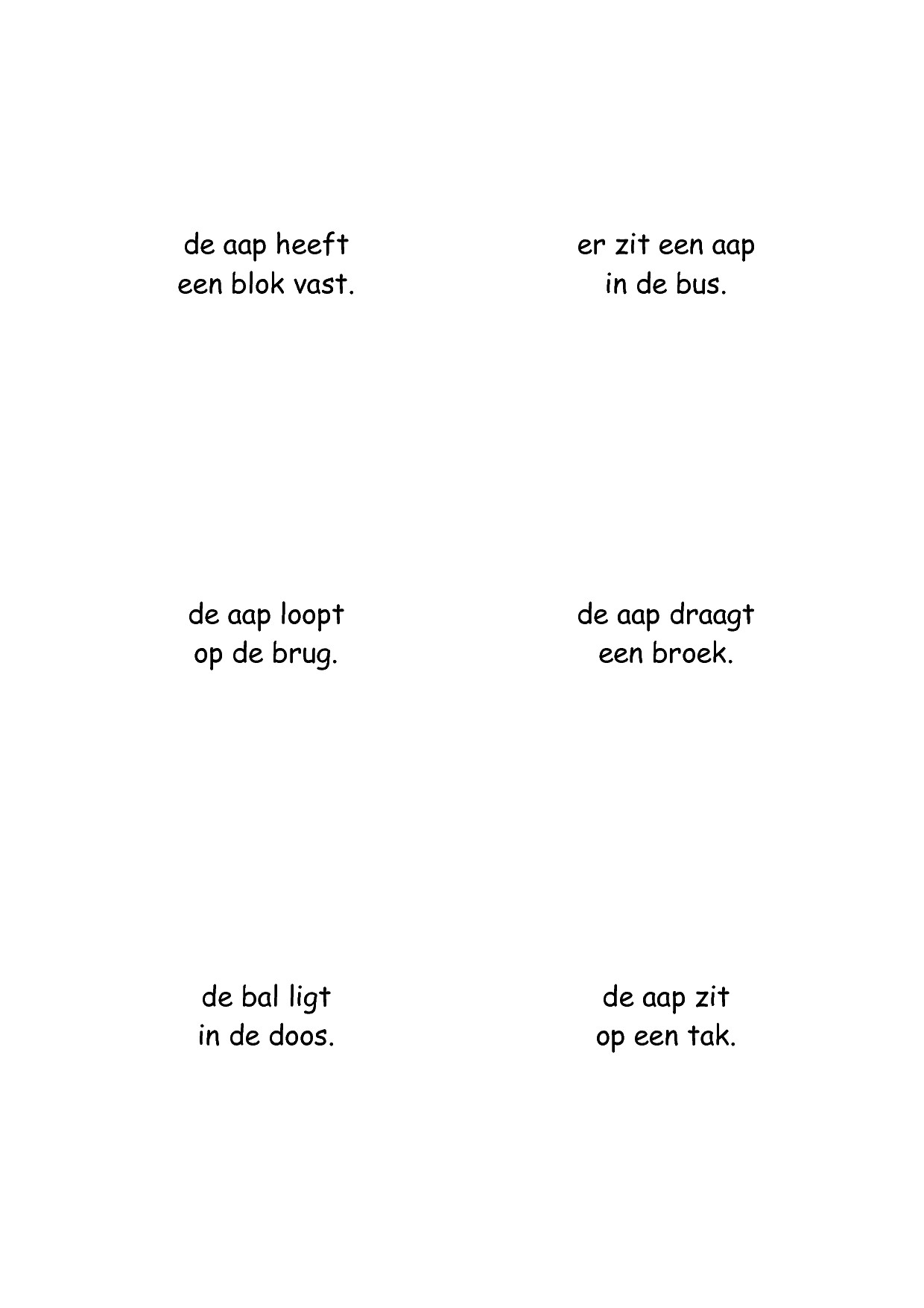 Leren lezen - Vraagkaartjes - Afbeelding 3