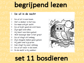 Begrijpend Lezen 11 - Bosdieren