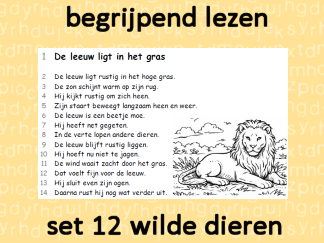 Begrijpend Lezen 12 - Wilde dieren
