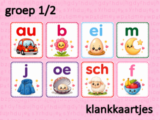 Klankkaartjes groep 1/2 – Spelend de eerste klanken leren!